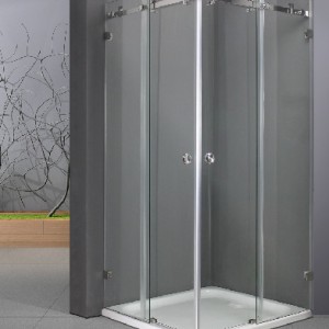 Square tubing Corner Sliding Shower System
