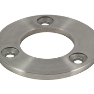 Railing post base plate