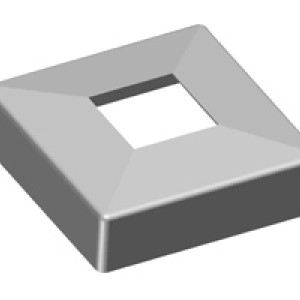 Railing post base plate cover