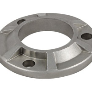 Railing post base plate