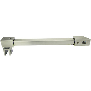 Wall-Glass Square Tubing Support Bar